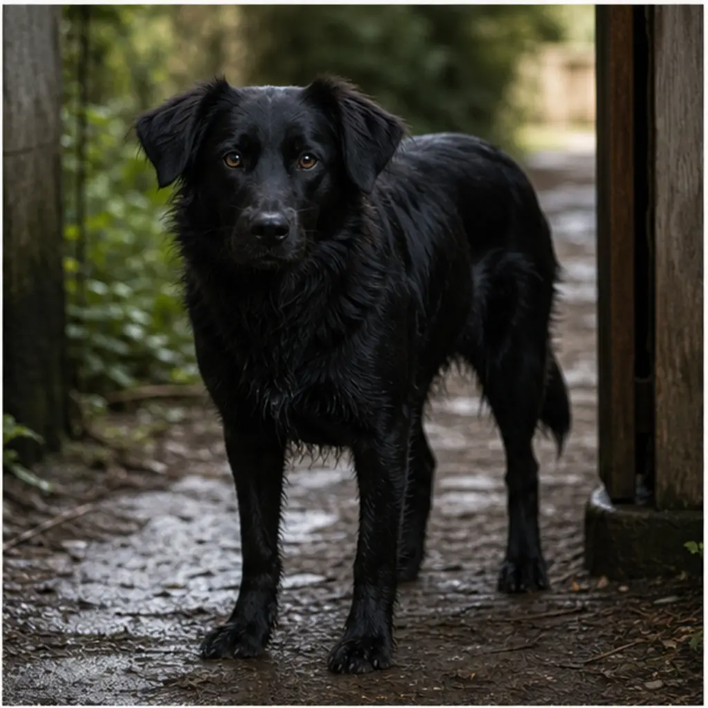 Чёрная собака во сне